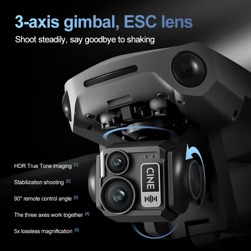 8K 3 Axis Gimbal Brushless 7.2 - огляд і ціна Drone Gimbal