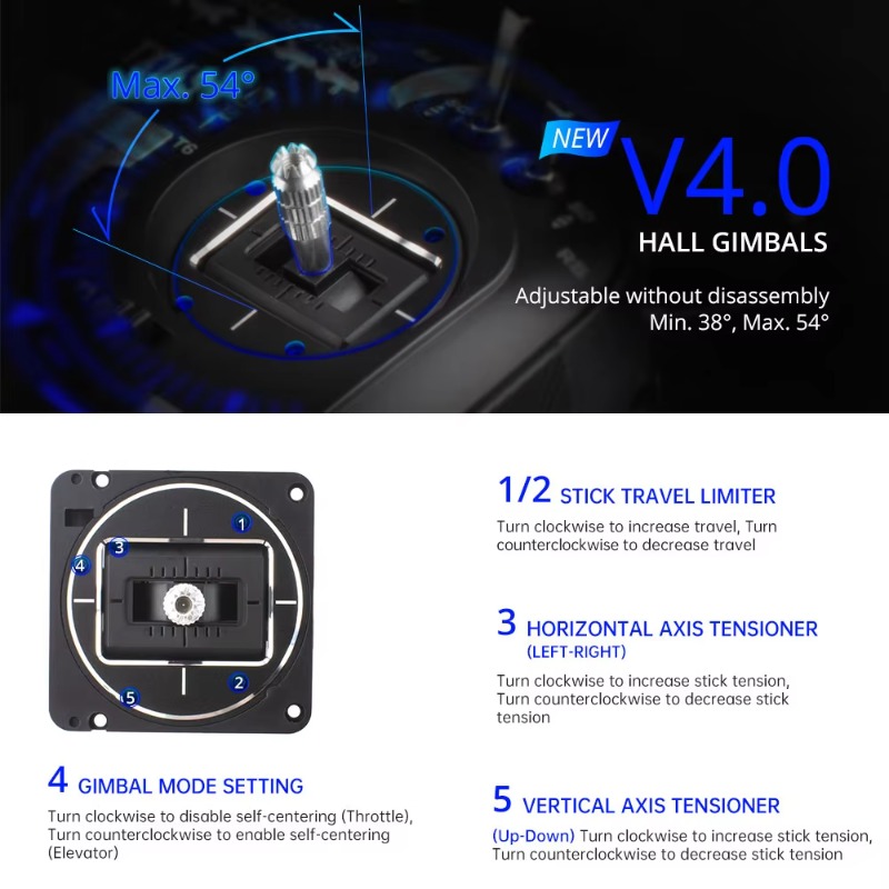 RadioMaster TX16S MKII V4.0 16 - огляд і ціна Drone Gimbal