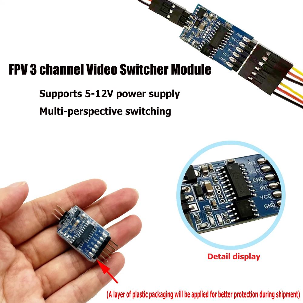 5.8G 3 Channel Video Switcher  - огляд і ціна Drone Battery