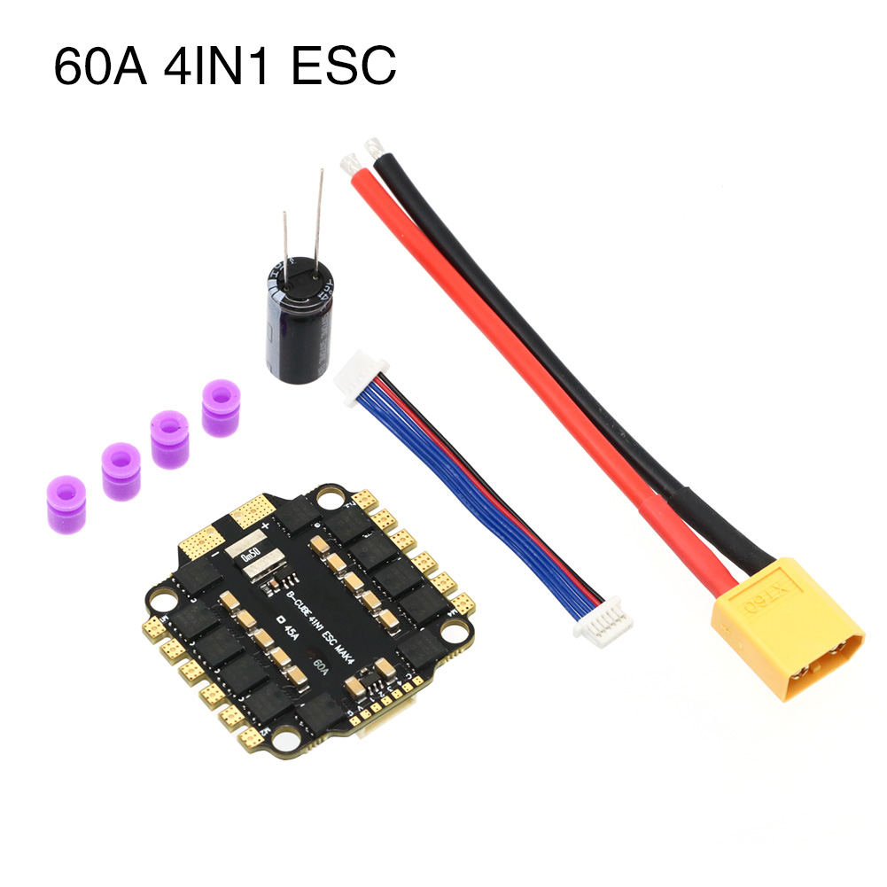 UAngel 4IN1 45A 60A ESC BLHELI - огляд і ціна Drone Esc