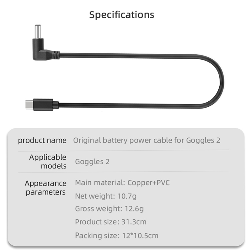 Original Glasses Battery Cable - огляд і ціна Drone Battery Strap